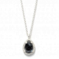 BudtoRose ketting Drop Stone Neck 40 silver