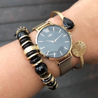 BudtoRose armband Cornelia black gold