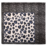 Sjaal Leopard Blauw Accent