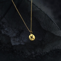 Ketting met Letter initiaal Goud Steel