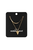 Ketting Heartfelt layers - goud