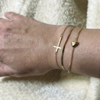 Moeder-dochter armband Hartje- goud of zilver