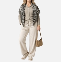 Stola-Sjaal Forever Wild Panterprint Beige