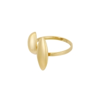 Statement Ring Duo Druppel -goud-onesize