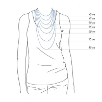 Biba lange ketting Fantasy-Goud