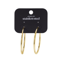 Oorringen Goud steel -5 cm