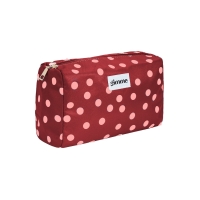 Make-up Tas rood roze dots