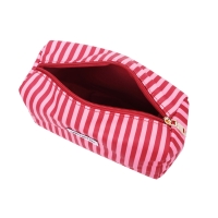 Make-up Tas rood roze strepen