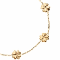 Armband met Klavertjes Goud - By Jam