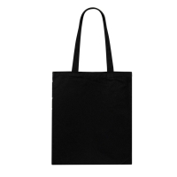 Totebag Tas met hartjes - zwart