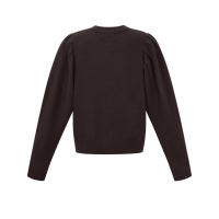 Vest Bruin met Gouden Bloemen knopen