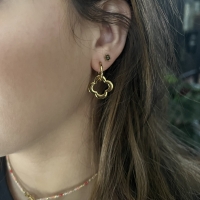 Oorringen met Klaver Vier -Goud