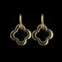 Oorringen met Klaver Vier -Goud