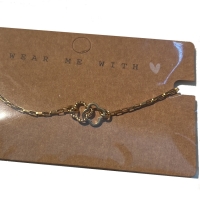 Armband Linked Lucky klaver - goud